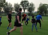 Laatste training S.K.N.W.K. JO9-1 van seizoen 2022-2023 (partijtje tegen de ouders) (128/178)